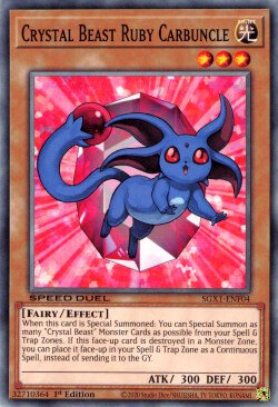 Crystal Beast Ruby Carbuncle [SGX1-ENF04] Common | Dragon's Lair Comics and Fantasy Houston TX