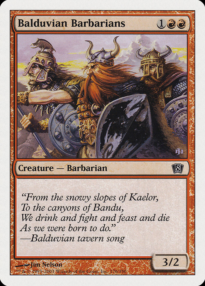 Balduvian Barbarians [Eighth Edition] | Dragon's Lair Comics and Fantasy Houston TX