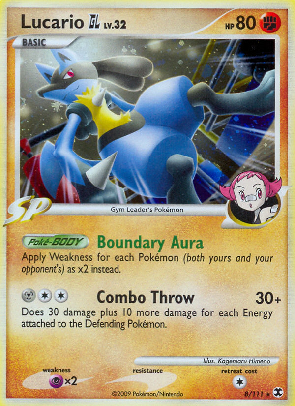 Lucario GL (8/111) [Platinum: Rising Rivals] | Dragon's Lair Comics and Fantasy Houston TX
