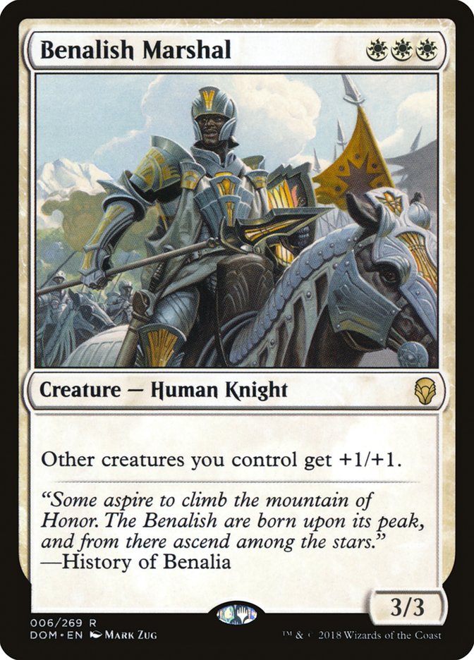 Benalish Marshal [Dominaria] | Dragon's Lair Comics and Fantasy Houston TX