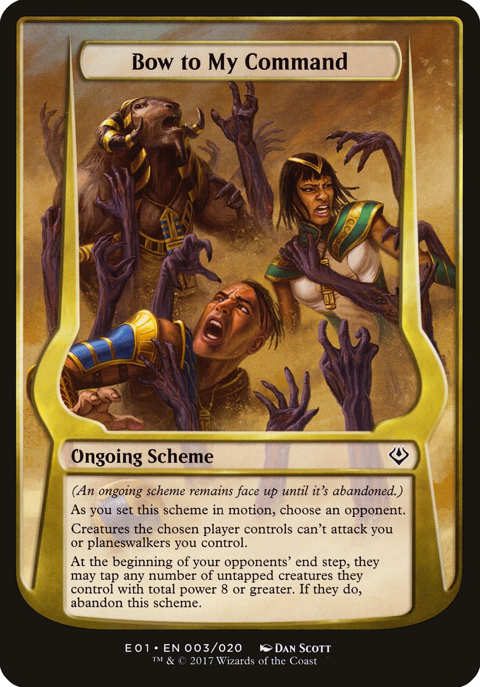 Bow to My Command (Schemes) [Archenemy: Nicol Bolas Schemes] | Dragon's Lair Comics and Fantasy Houston TX