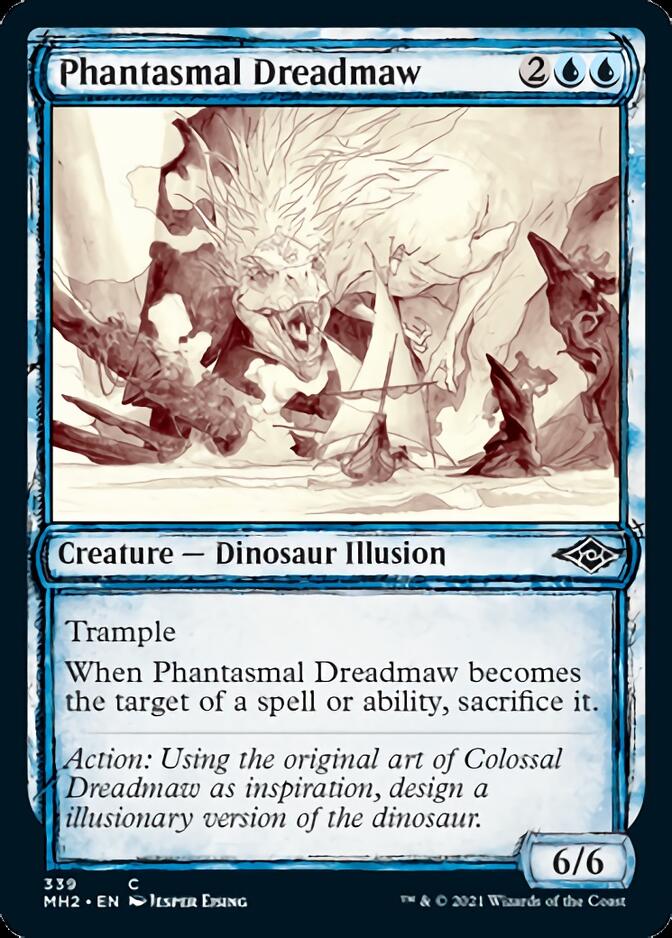 Phantasmal Dreadmaw (Sketch) [Modern Horizons 2] | Dragon's Lair Comics and Fantasy Houston TX