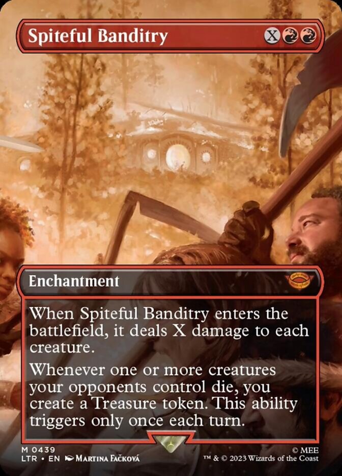 Spiteful Banditry (Borderless Alternate Art) [The Lord of the Rings: Tales of Middle-Earth] | Dragon's Lair Comics and Fantasy Houston TX