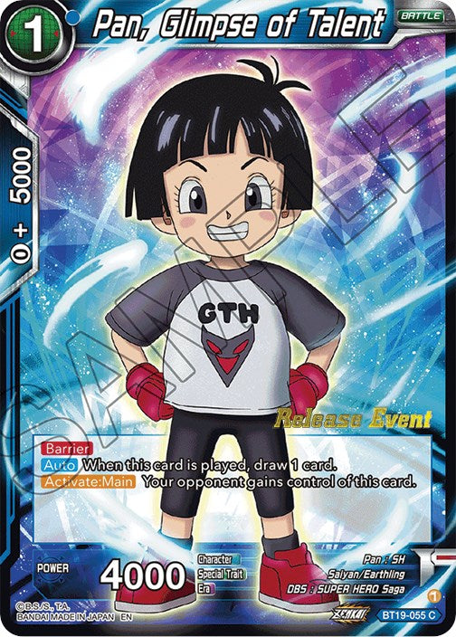 Pan, Glimpse of Talent (Fighter's Ambition Holiday Pack) (BT19-055) [Tournament Promotion Cards] | Dragon's Lair Comics and Fantasy Houston TX
