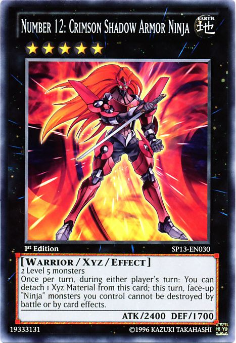 Number 12: Crimson Shadow Armor Ninja [SP13-EN030] Common | Dragon's Lair Comics and Fantasy Houston TX