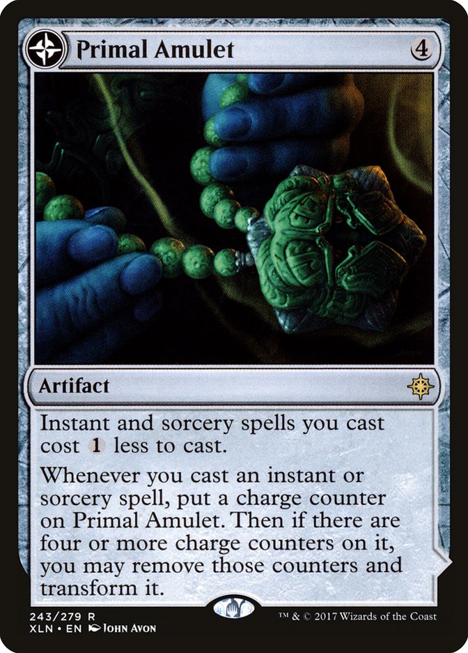 Primal Amulet // Primal Wellspring [Ixalan] | Dragon's Lair Comics and Fantasy Houston TX
