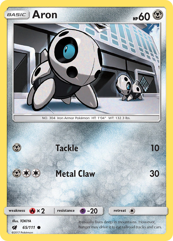 Aron (65/111) [Sun & Moon: Crimson Invasion] | Dragon's Lair Comics and Fantasy Houston TX
