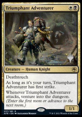 Triumphant Adventurer (Promo Pack) [Dungeons & Dragons: Adventures in the Forgotten Realms Promos] | Dragon's Lair Comics and Fantasy Houston TX