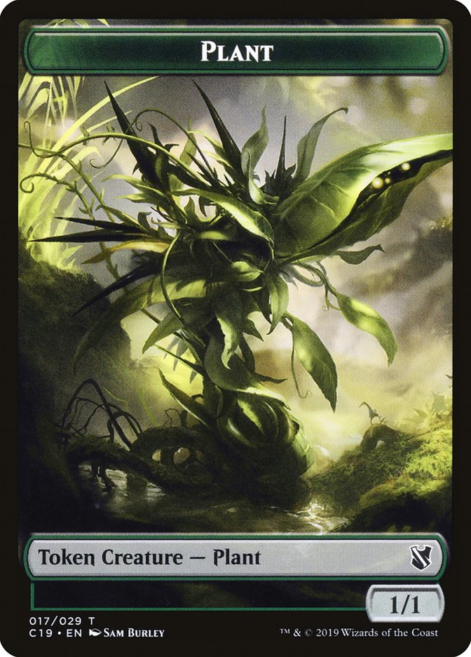 Plant Token [Commander 2019 Tokens] | Dragon's Lair Comics and Fantasy Houston TX