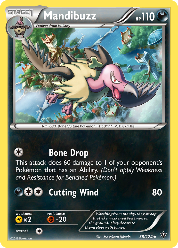 Mandibuzz (58/124) [XY: Fates Collide] | Dragon's Lair Comics and Fantasy Houston TX