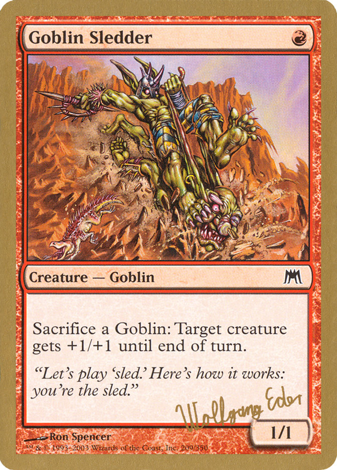 Goblin Sledder (Wolfgang Eder) [World Championship Decks 2003] | Dragon's Lair Comics and Fantasy Houston TX