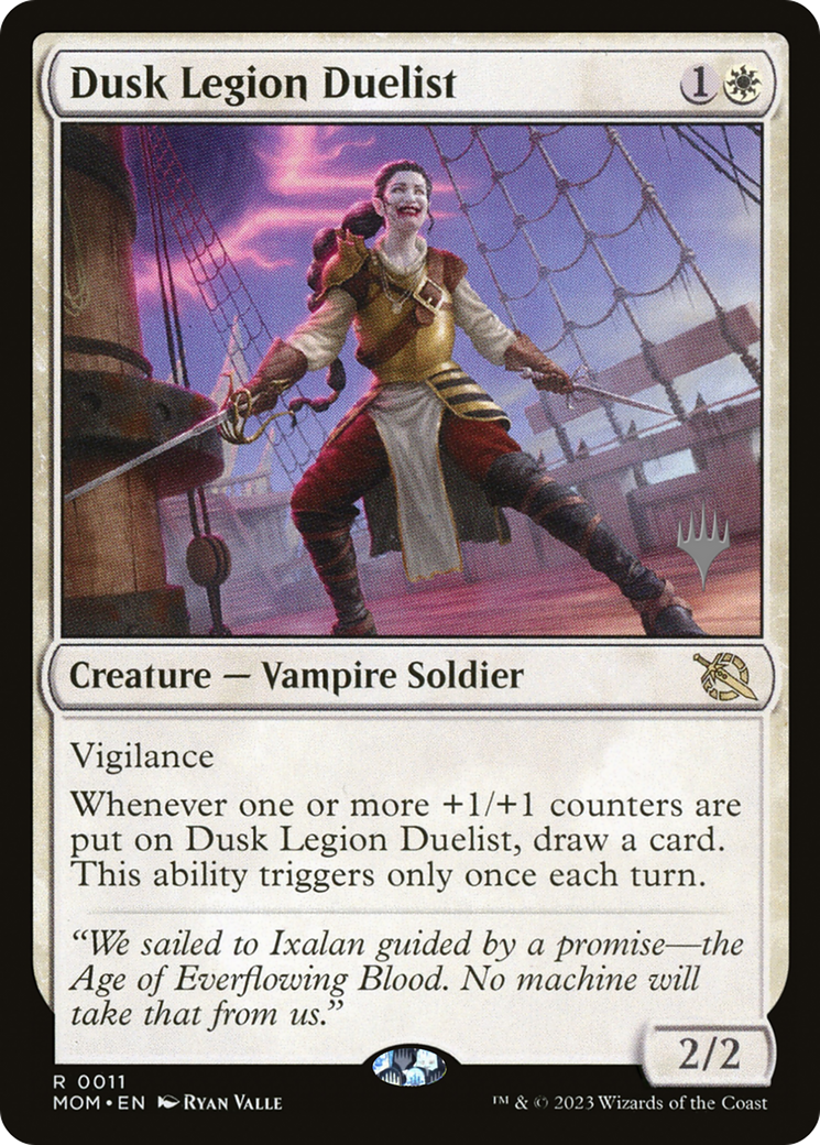 Dusk Legion Duelist (Promo Pack) [March of the Machine Promos] | Dragon's Lair Comics and Fantasy Houston TX