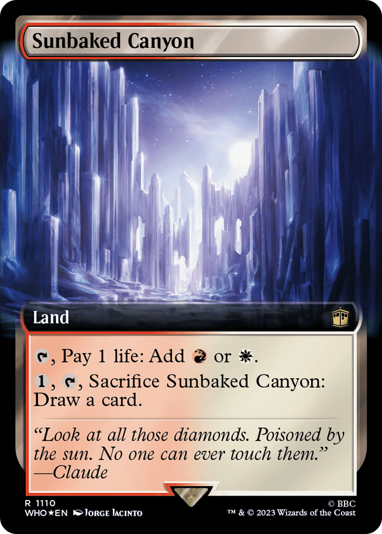 Sunbaked Canyon (Extended Art) (Surge Foil) [Doctor Who] | Dragon's Lair Comics and Fantasy Houston TX