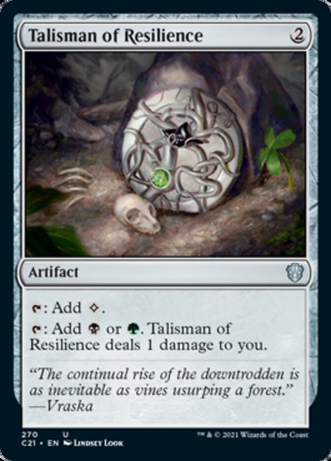 Talisman of Resilience [Commander 2021] | Dragon's Lair Comics and Fantasy Houston TX