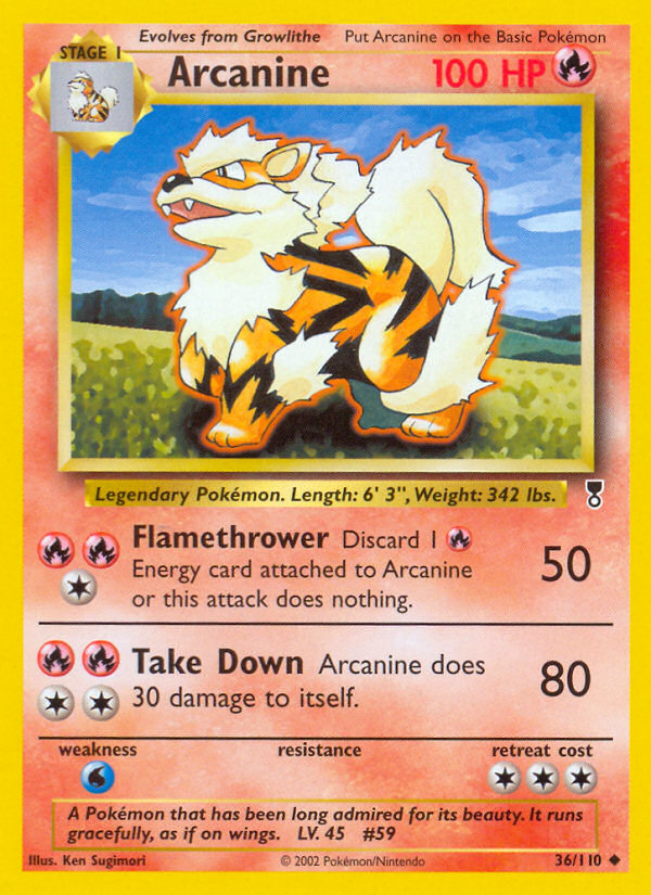 Arcanine (36/110) [Legendary Collection] | Dragon's Lair Comics and Fantasy Houston TX