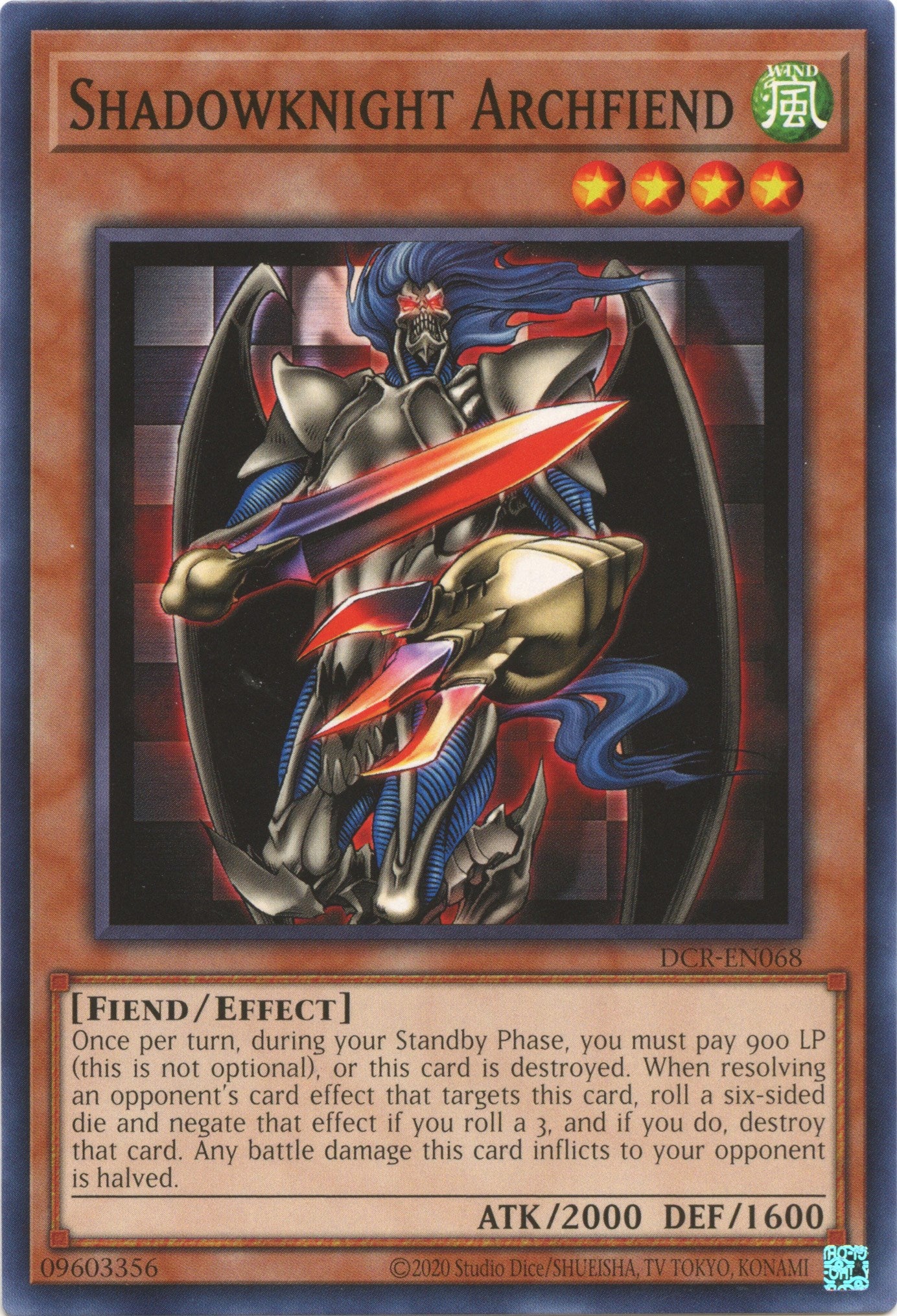 Shadowknight Archfiend (25th Anniversary) [DCR-EN068] Common | Dragon's Lair Comics and Fantasy Houston TX