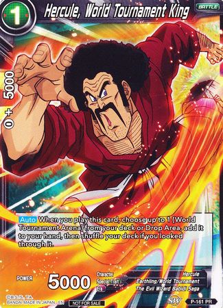 Hercule, World Tournament King (Power Booster) (P-161) [Promotion Cards] | Dragon's Lair Comics and Fantasy Houston TX