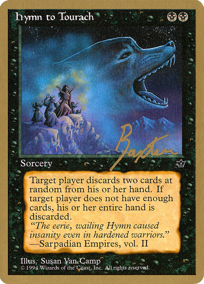 Hymn to Tourach (Wolf) (George Baxter) [Pro Tour Collector Set] | Dragon's Lair Comics and Fantasy Houston TX