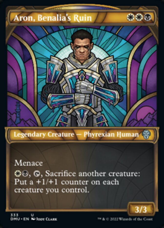 Aron, Benalia's Ruin (Showcase Textured) [Dominaria United] | Dragon's Lair Comics and Fantasy Houston TX