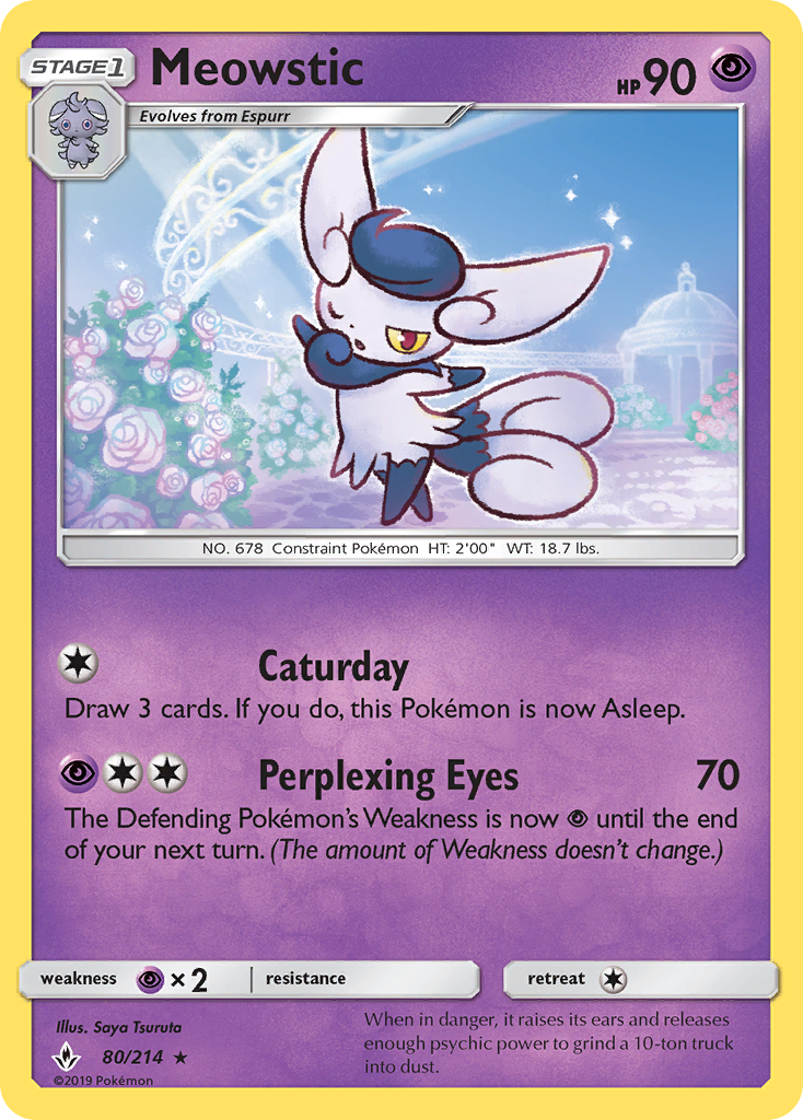 Meowstic (80/214) [Sun & Moon: Unbroken Bonds] | Dragon's Lair Comics and Fantasy Houston TX