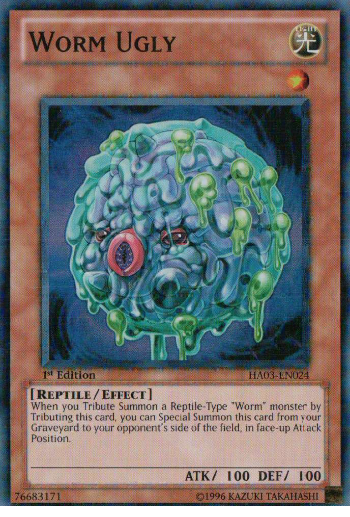 Worm Ugly [HA03-EN024] Super Rare | Dragon's Lair Comics and Fantasy Houston TX