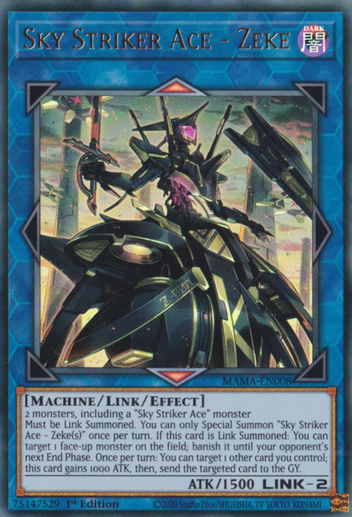 Sky Striker Ace - Zeke [MAMA-EN008] Ultra Rare | Dragon's Lair Comics and Fantasy Houston TX