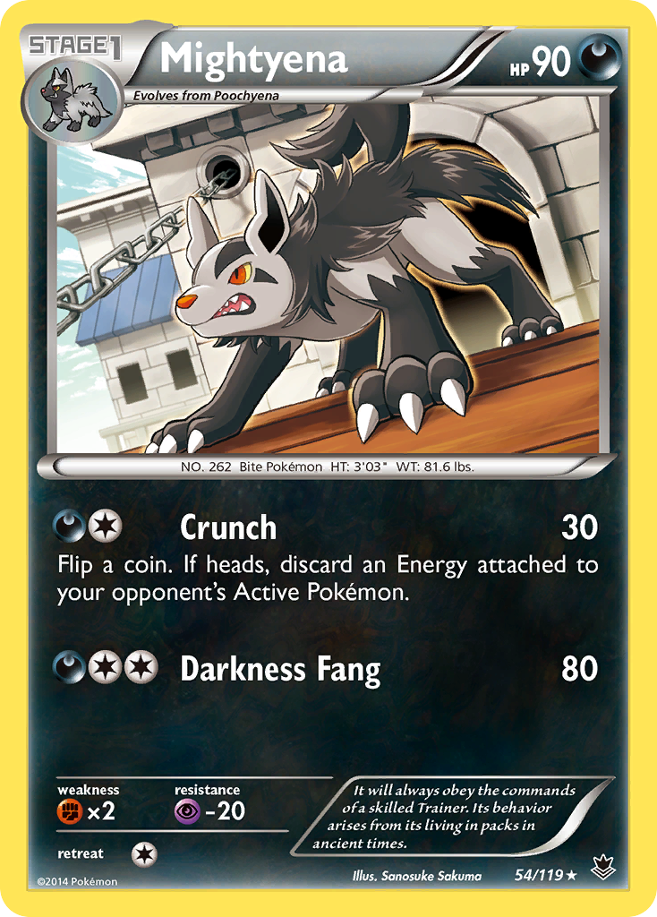 Mightyena (54/119) [XY: Phantom Forces] | Dragon's Lair Comics and Fantasy Houston TX