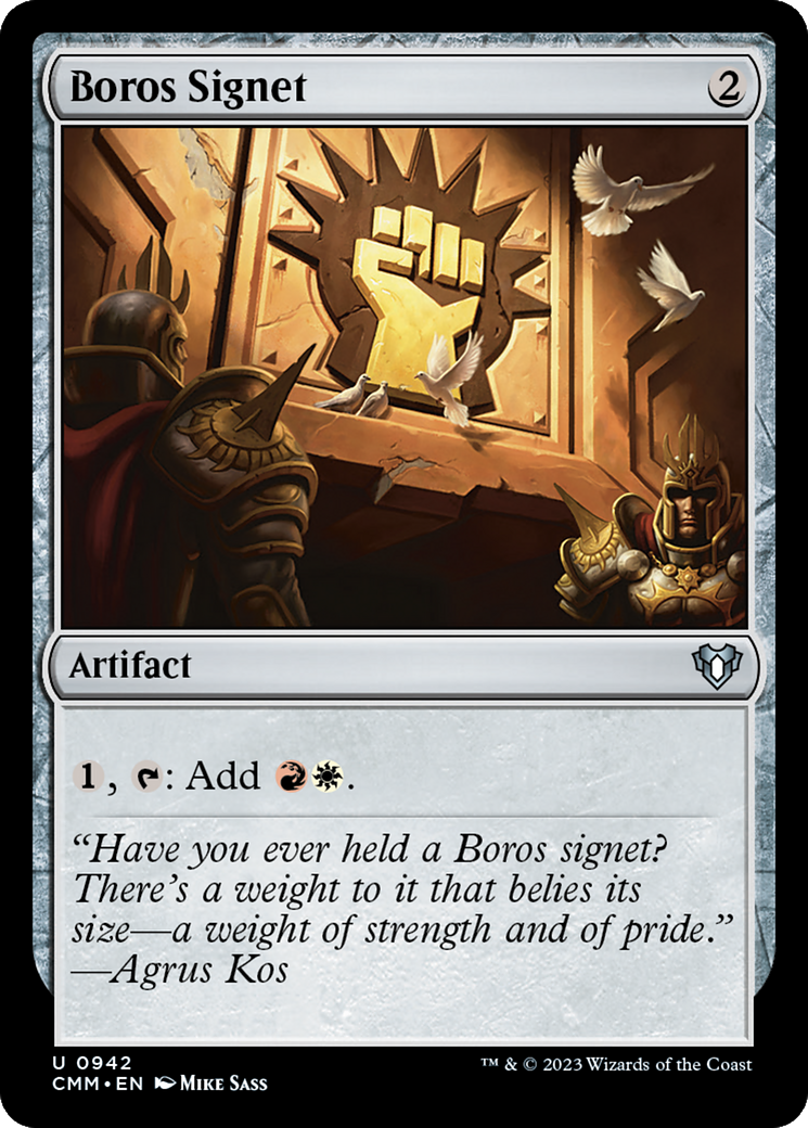 Boros Signet [Commander Masters] | Dragon's Lair Comics and Fantasy Houston TX
