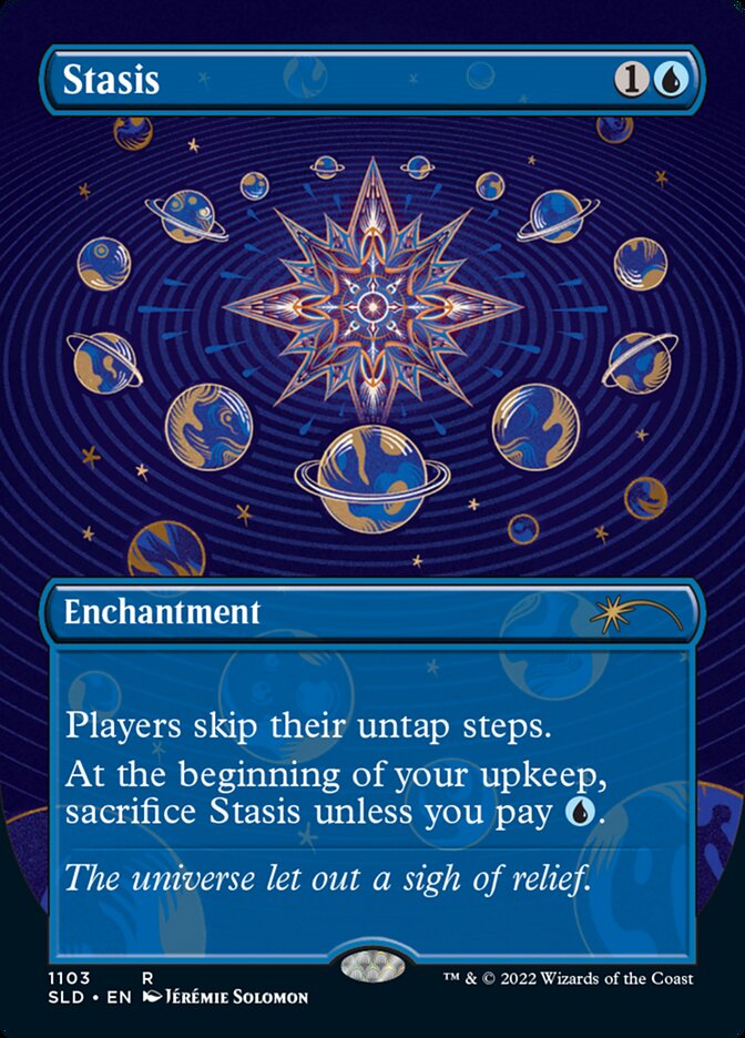 Stasis (Borderless) [Secret Lair Drop Series] | Dragon's Lair Comics and Fantasy Houston TX