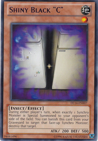 Shiny Black "C" (Blue) [DL14-EN007] Rare | Dragon's Lair Comics and Fantasy Houston TX