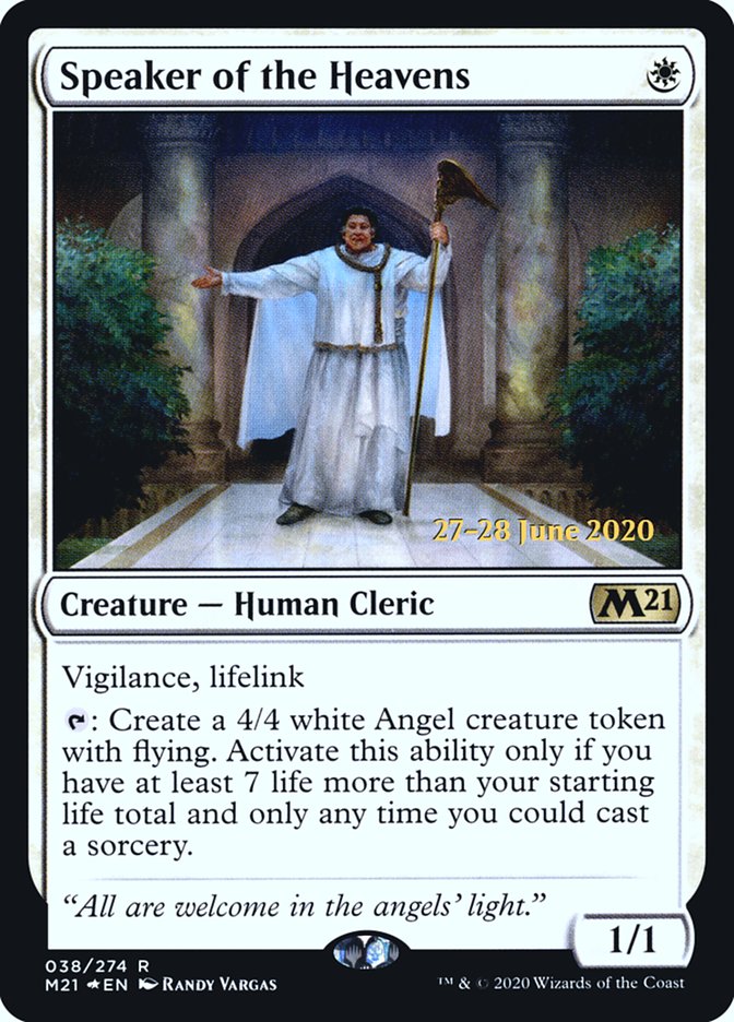 Speaker of the Heavens [Core Set 2021 Prerelease Promos] | Dragon's Lair Comics and Fantasy Houston TX