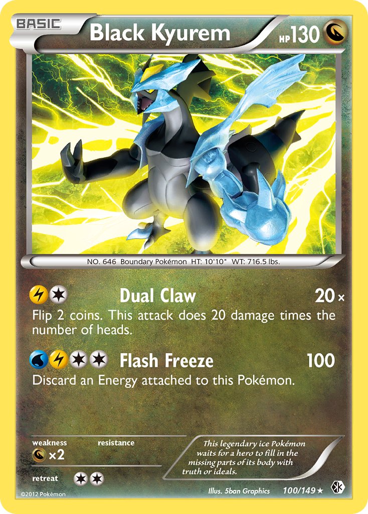 Black Kyurem (100/149) (Theme Deck Exclusive) [Black & White: Boundaries Crossed] | Dragon's Lair Comics and Fantasy Houston TX