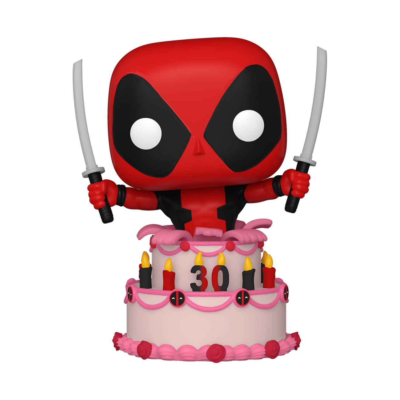 Deadpool 30th Anniversary Deadpool in Cake POP! Vinyl Figure | Odin's Place