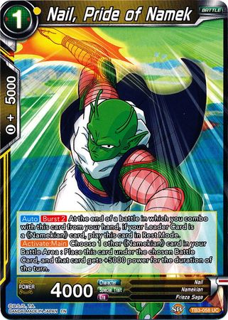 Nail, Pride of Namek (TB3-058) [Clash of Fates] | Dragon's Lair Comics and Fantasy Houston TX