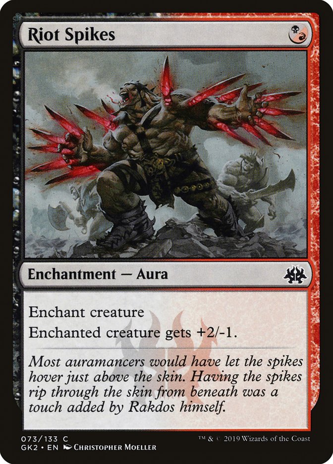 Riot Spikes [Ravnica Allegiance Guild Kit] | Dragon's Lair Comics and Fantasy Houston TX