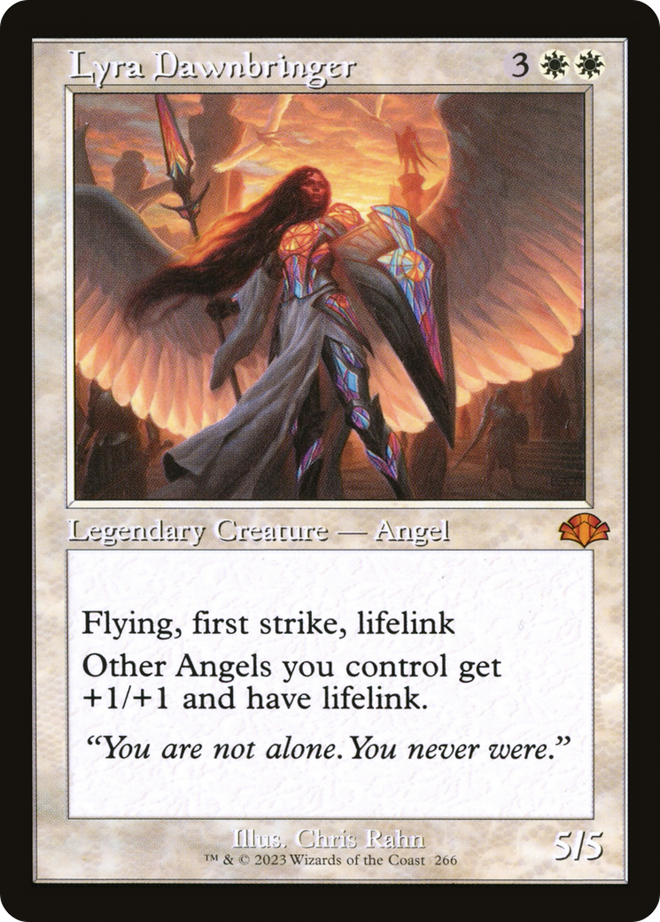 Lyra Dawnbringer (Retro) [Dominaria Remastered] | Dragon's Lair Comics and Fantasy Houston TX