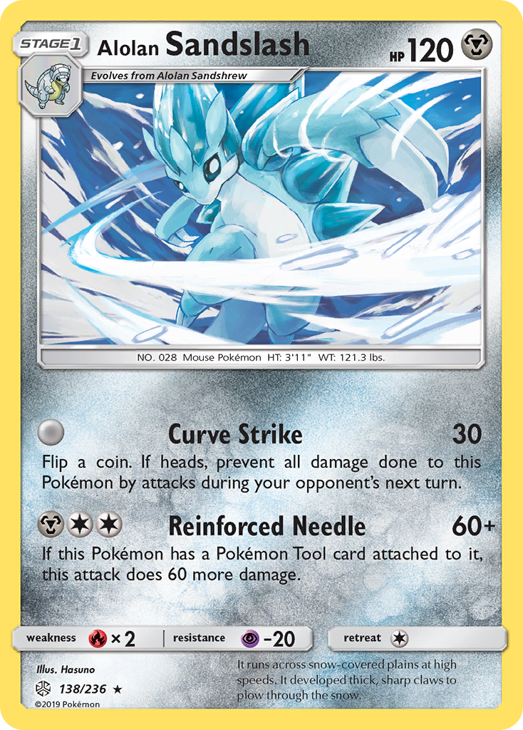 Alolan Sandslash (138/236) [Sun & Moon: Cosmic Eclipse] | Dragon's Lair Comics and Fantasy Houston TX