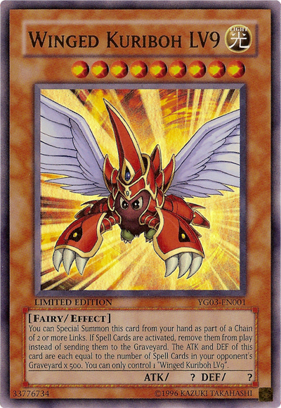 Winged Kuriboh LV9 [YG03-EN001] Ultra Rare | Dragon's Lair Comics and Fantasy Houston TX