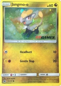Jangmo-o (75/111) (Cosmos Holo) (EB Games Promo) [Sun & Moon: Crimson Invasion] | Dragon's Lair Comics and Fantasy Houston TX