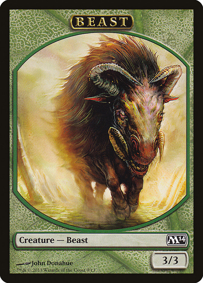 Beast Token [Magic 2014 Tokens] | Dragon's Lair Comics and Fantasy Houston TX