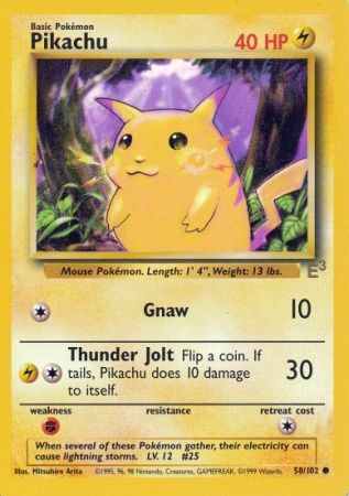 Pikachu (58/102) (E3 Stamped Promo) [Miscellaneous Cards] | Dragon's Lair Comics and Fantasy Houston TX