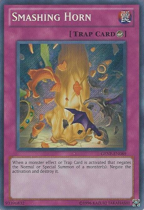 Smashing Horn [GENF-EN089] Secret Rare | Dragon's Lair Comics and Fantasy Houston TX