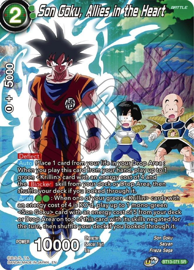 Son Goku, Allies in the Heart (BT13-071) [Theme Selection: History of Son Goku] | Dragon's Lair Comics and Fantasy Houston TX