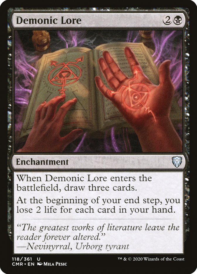 Demonic Lore [Commander Legends] | Dragon's Lair Comics and Fantasy Houston TX