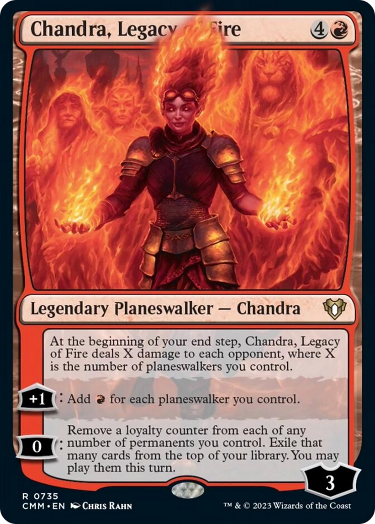 Chandra, Legacy of Fire [Commander Masters] | Dragon's Lair Comics and Fantasy Houston TX