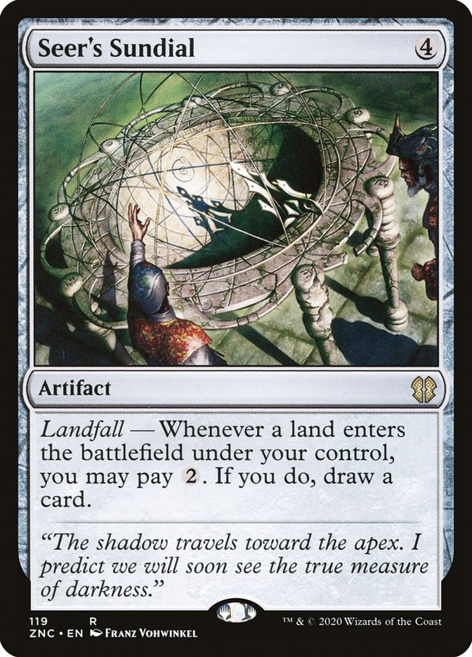 Seer's Sundial [Zendikar Rising Commander] | Dragon's Lair Comics and Fantasy Houston TX
