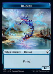 Illusion // Saproling Double-Sided Token [Commander Legends Tokens] | Dragon's Lair Comics and Fantasy Houston TX
