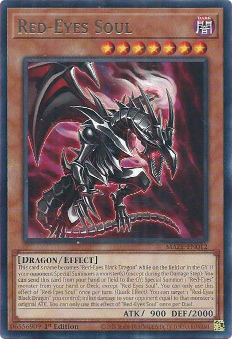 Red-Eyes Soul [MAZE-EN012] Rare | Dragon's Lair Comics and Fantasy Houston TX