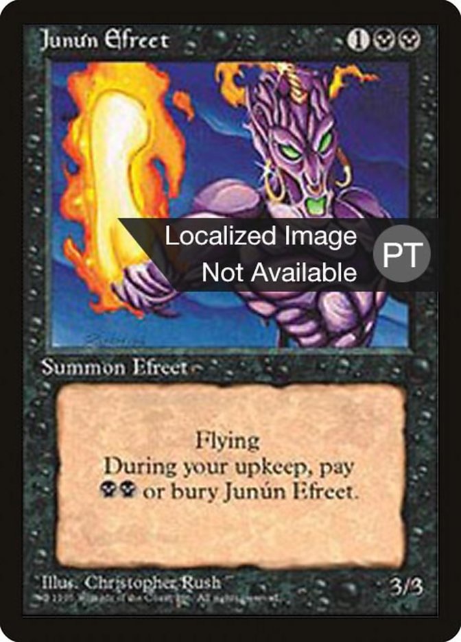 Junun Efreet [Fourth Edition (Foreign Black Border)] | Dragon's Lair Comics and Fantasy Houston TX