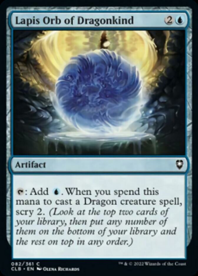 Lapis Orb of Dragonkind [Commander Legends: Battle for Baldur's Gate] | Dragon's Lair Comics and Fantasy Houston TX